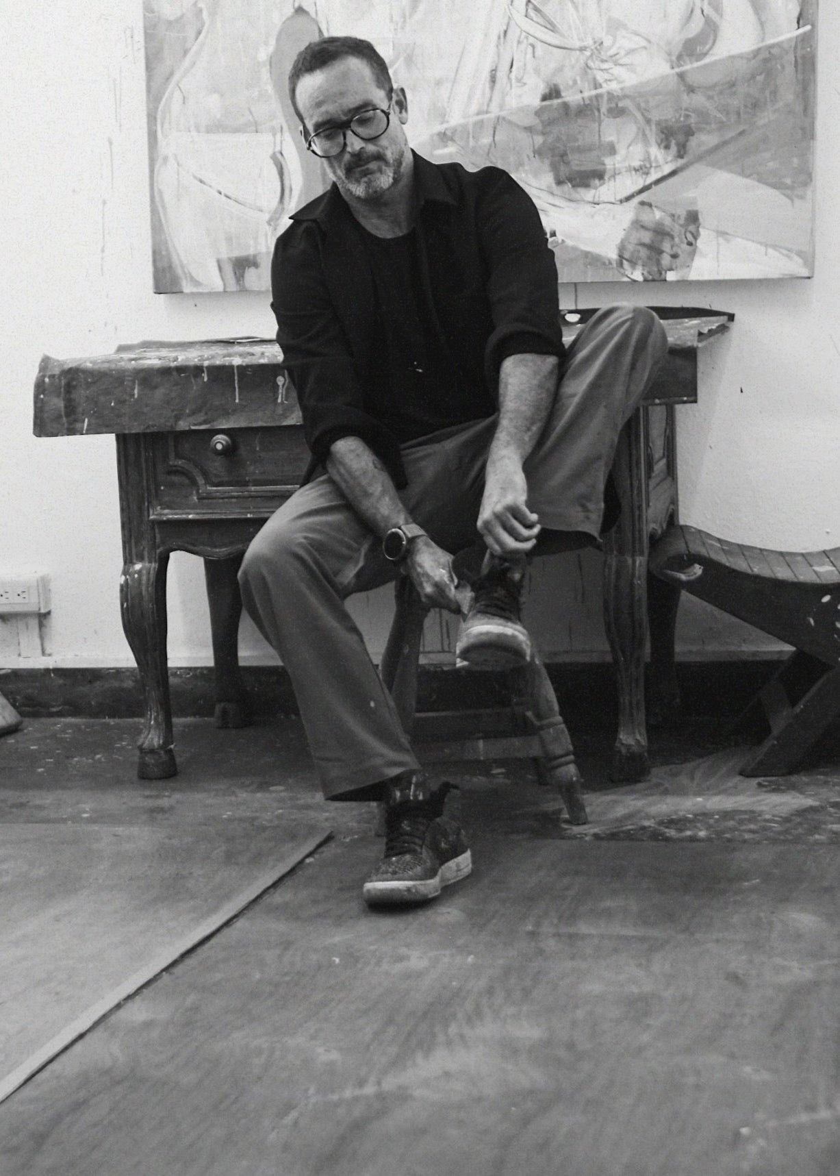 Pantalón Lino Gris