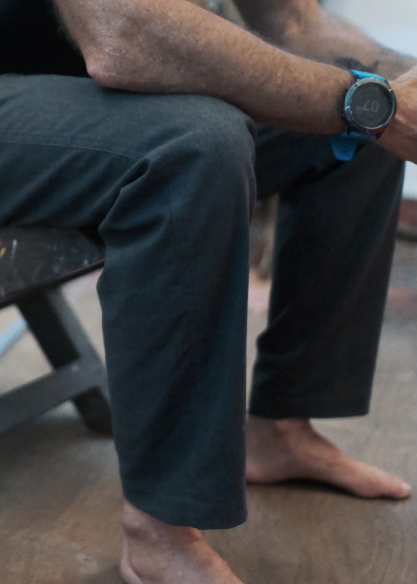 Pantalón Lino Gris