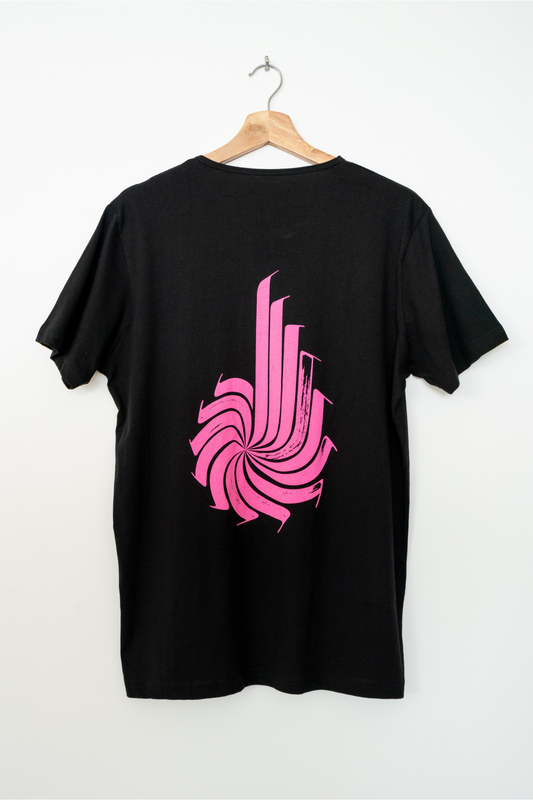Steven Tee - Black/Pink