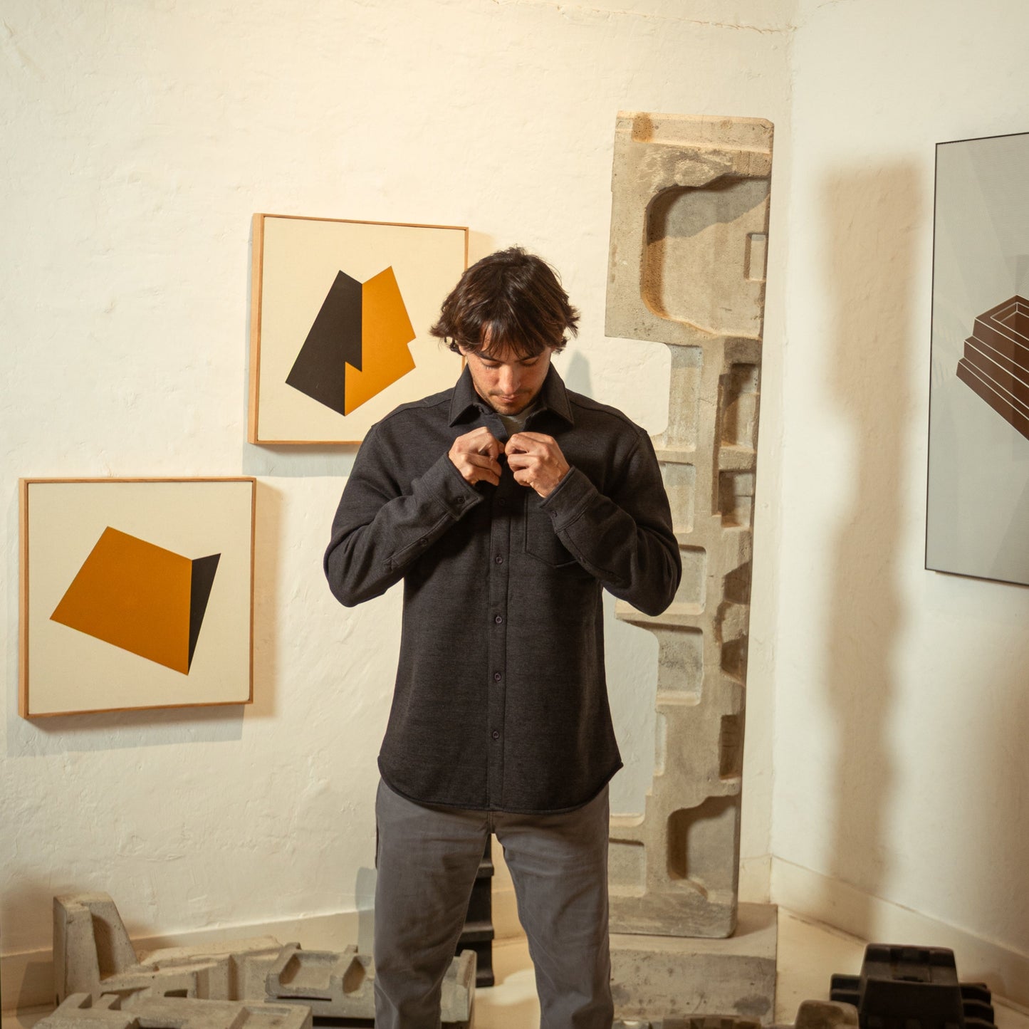 Outer Layer Flannel - Grafito