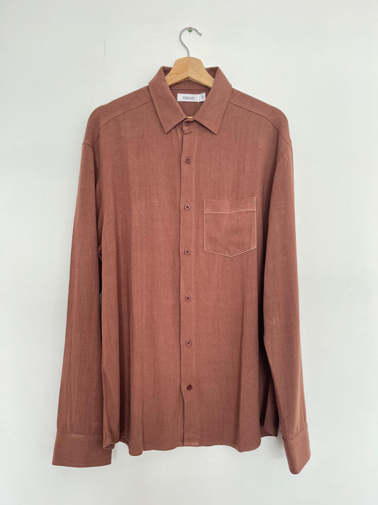 Camisa Lino Blend - Ruby